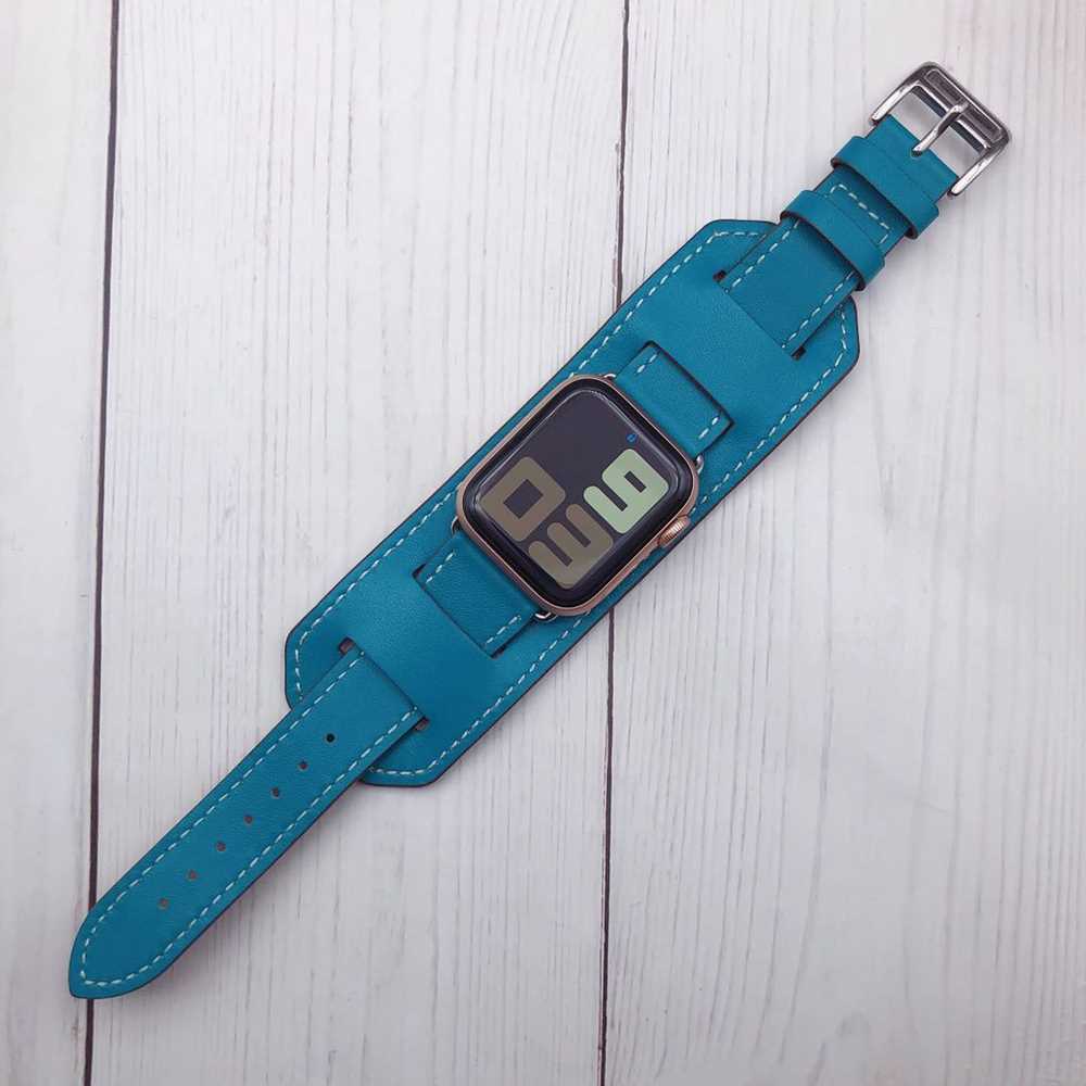 Bracelet Watch-Band Buckle-Cuff Leather Loop