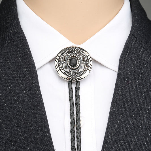 Handmade Turquoise Zinc Alloy Tie Bow Tie Sweater Chain
