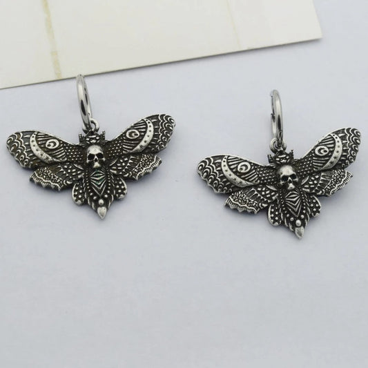 Vintage Creative Exaggerating Charm Moth Earrings